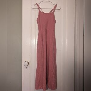 Fit & Flare Midi Dress Heather Pink